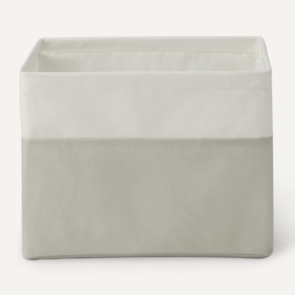 Amazon Basics Collapsible Storage Bins with Leather Handles, Charcoal, Large, Pack of 3 - Image 8