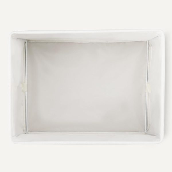 Amazon Basics Collapsible Storage Bins with Leather Handles, Charcoal, Large, Pack of 3 - Image 9