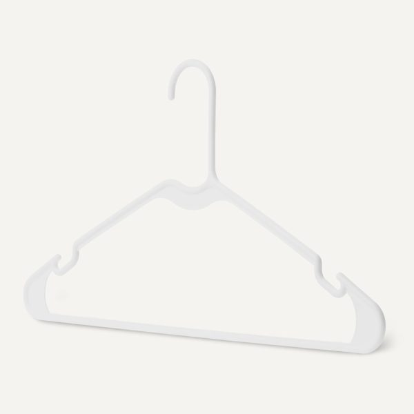 Amazon Basics Plastic Clothes Hangers, Adult Size, Black, Pack of 50 - Image 8