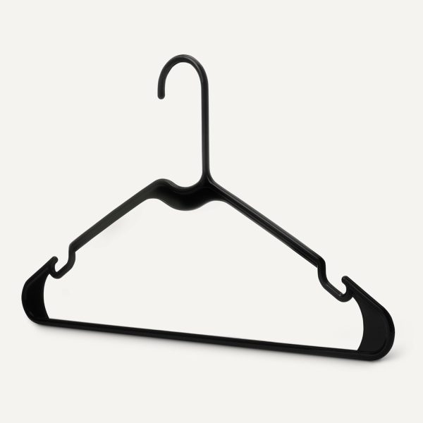 Amazon Basics Plastic Clothes Hangers, Adult Size, White, Pack of 50 - Image 8